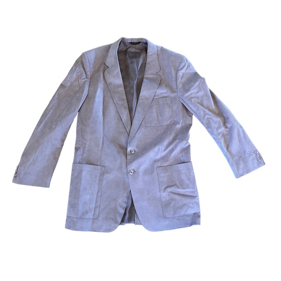 Joshua Trent Vintage Suede Beige 2 Button Blazer Mens 38R? - Picture 1 of 4